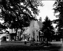 Mr. Clarksons House - Dersingham Hall Located on SW corner of Chapel Rd leading into Manor Rd and Shernborne Rd. Original caption: Mr. Clarksons House - Dersingham Hall