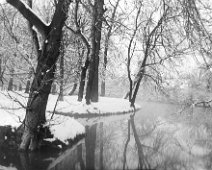 Lake in snow Original caption: Lake in snow