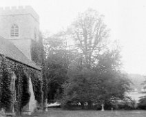 Mrs.Coldham's graves and side of Anmer church Original caption: Mrs.Coldham's graves and side of church