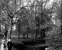 Frank and Helen by lake Original caption: Frank and Helen by lake