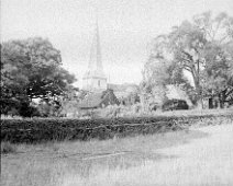 St. John the Baptist church, Barham, Kent Original caption: A Church