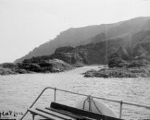 Splat Cove, Salcombe Original caption: View of shore line from boat