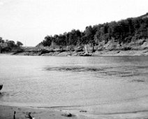 A coastline bay from same location as S10:5 (small dog) but view across to Snapes Point (with rocky coastline). Cliff House Hotel and Edinburgh House are visible on the left...
