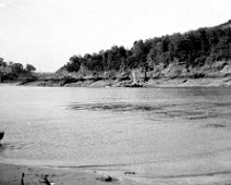 A coastline bay from same location as S10:5 (small dog) but view across to Snapes Point (with rocky coastline). Cliff House Hotel and Edinburgh House are visible on the left...