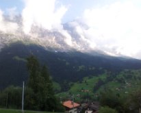 20150810_184920 The north face of the Eiger in clouds