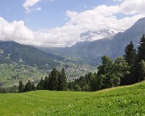 Nikon_20150810_103144 Looking down to Grindelwald with the Wetterhorn in the background