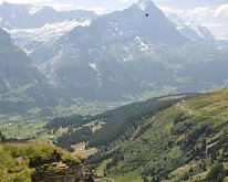 Nikon_20150806_112448 Grindelwald and paraglider in front of the Eiger