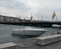 20150804_121730 Flags over the Pont du Mont Blanc