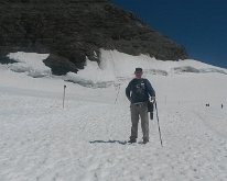 20150807_123007 Chris on the path to Mönchsjochhütte