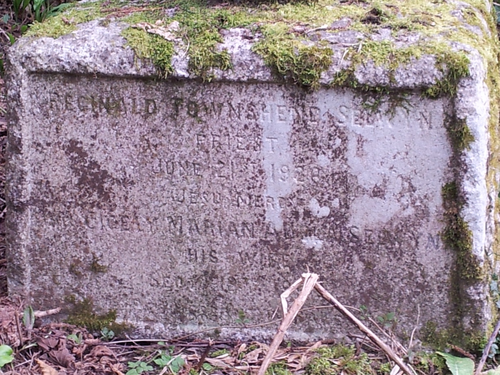 Detail from the Headstone of Reginald and Cicely Selwyn