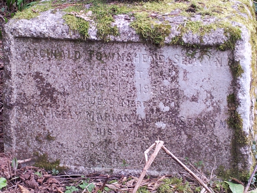 Detail from the Headstone of Reginald and Cicely Selwyn Detail from the Headstone of Reginald and Cicely Selwyn