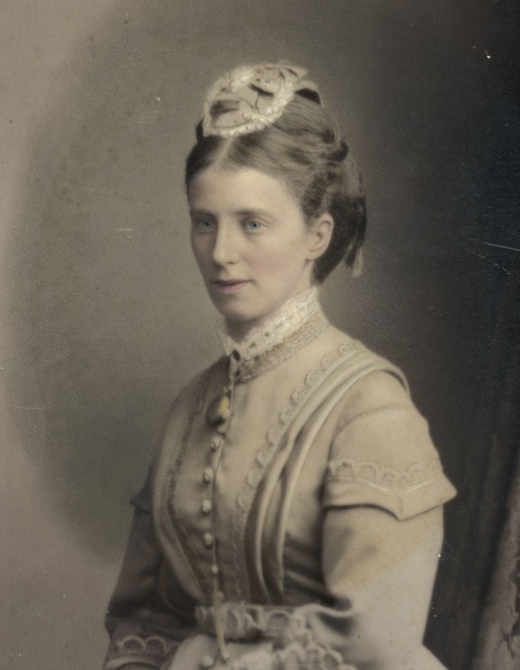 Portrait of Clara Selwyn (nee Long-Innes), first wife of John Richardson Selwyn, second Bishop of Melanesia.
Portrait of Clara Selwyn (nee Long-Innes), first wife of John Richardson Selwyn, second Bishop of Melanesia.